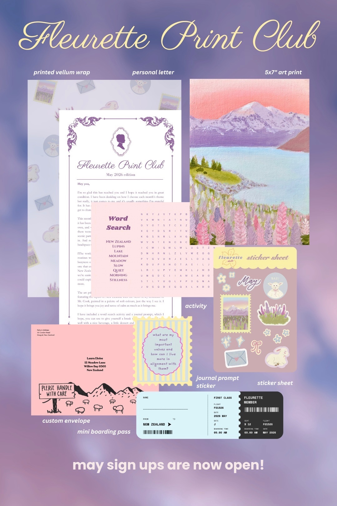 Fleurette Print Club preview