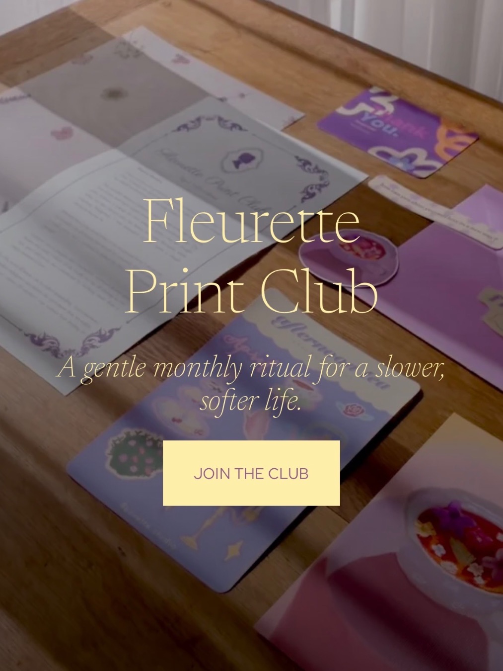 Fleurette Print Club header
