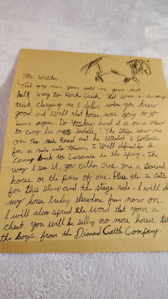 Letters From Out West profile