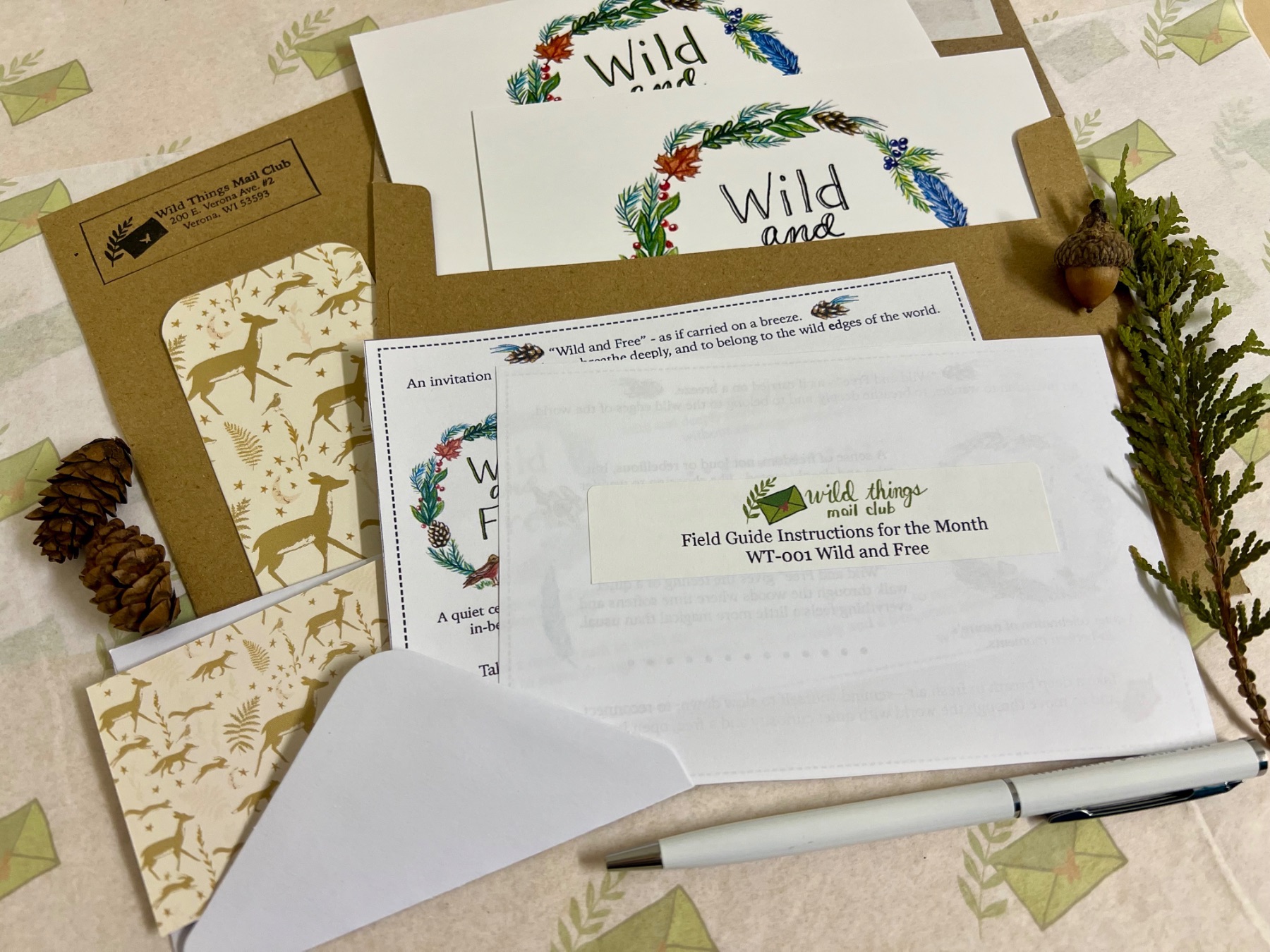 Wild Things Mail Club header