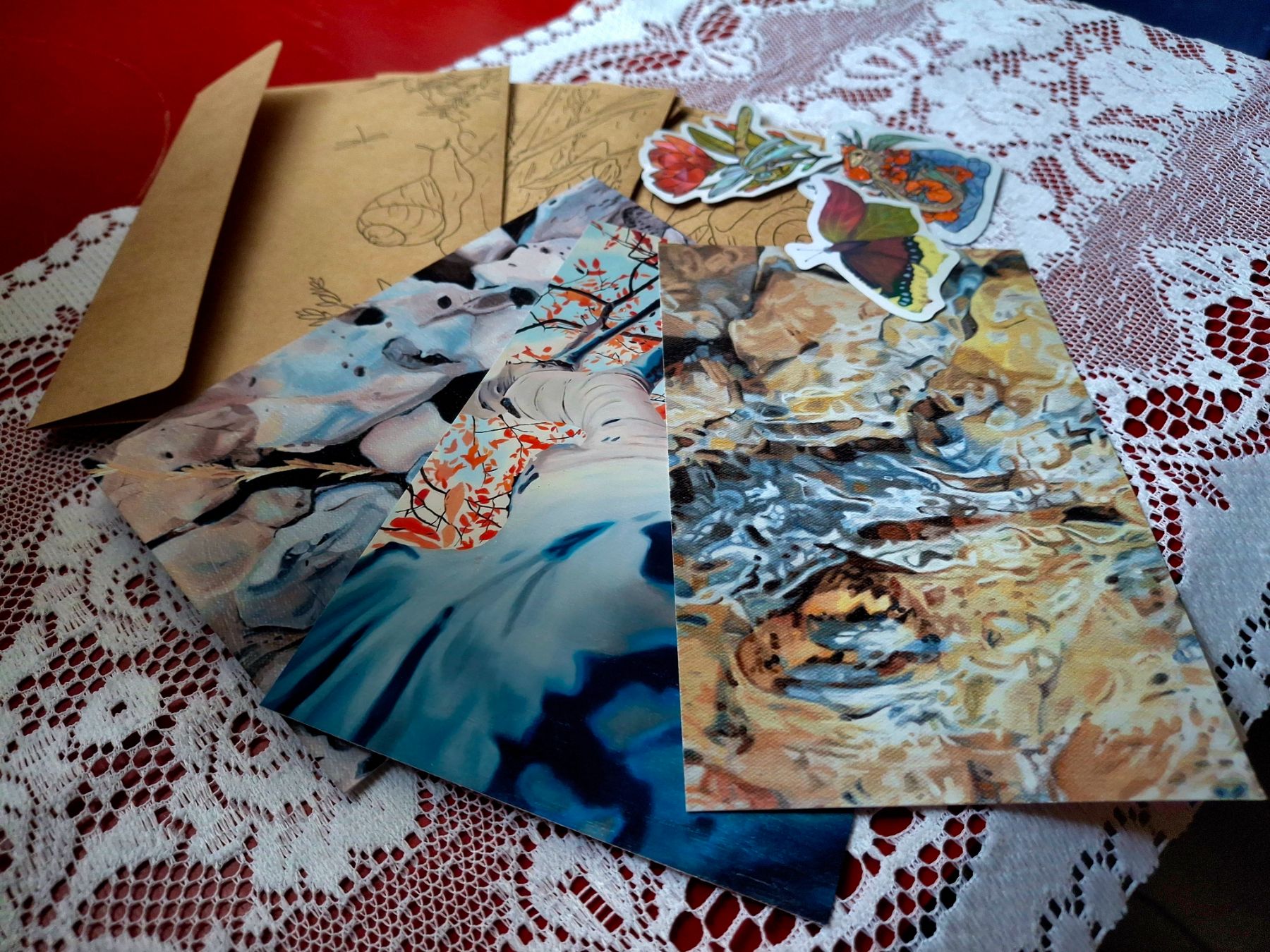 Wildflower and Pine Art Mail Club header
