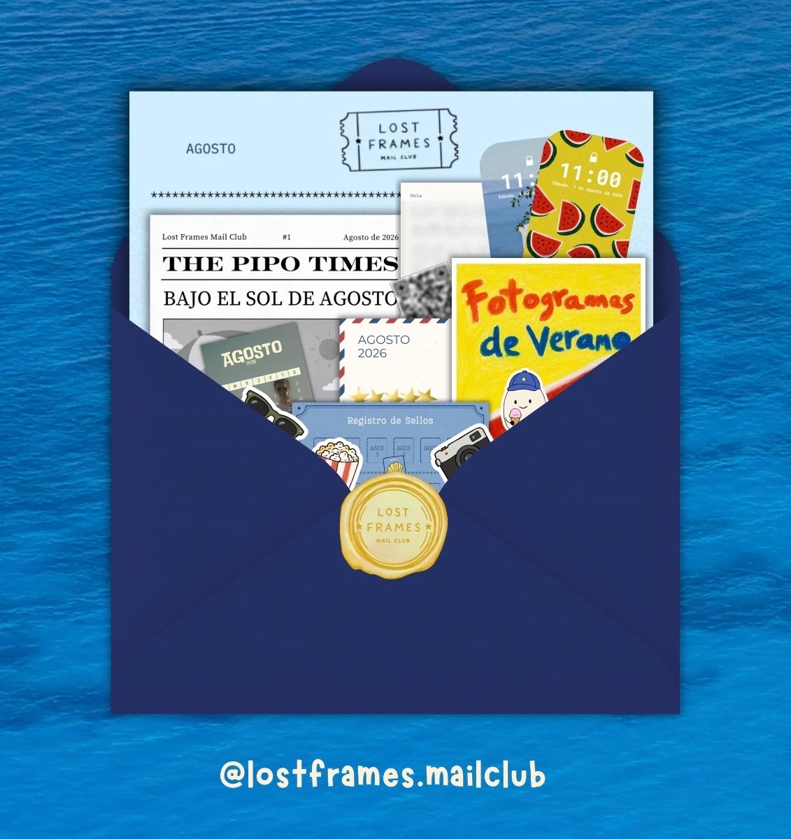Lost Frames · Mail Club header