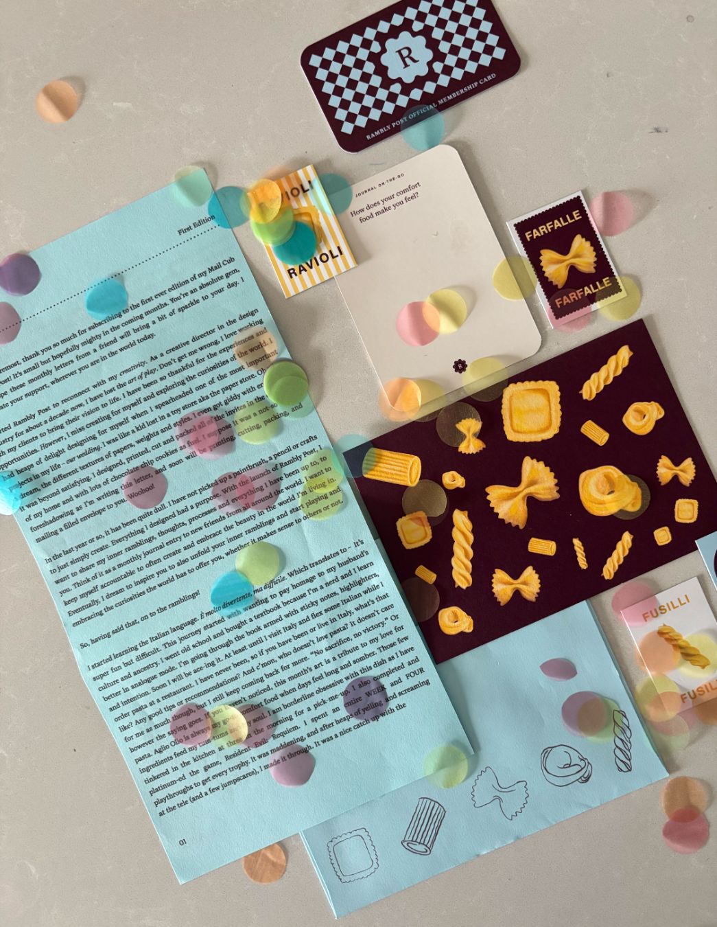 Rambly Post Mail Club header
