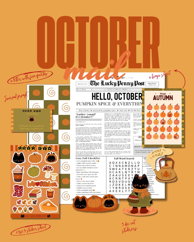 The Lucky Penny Sticker Club preview