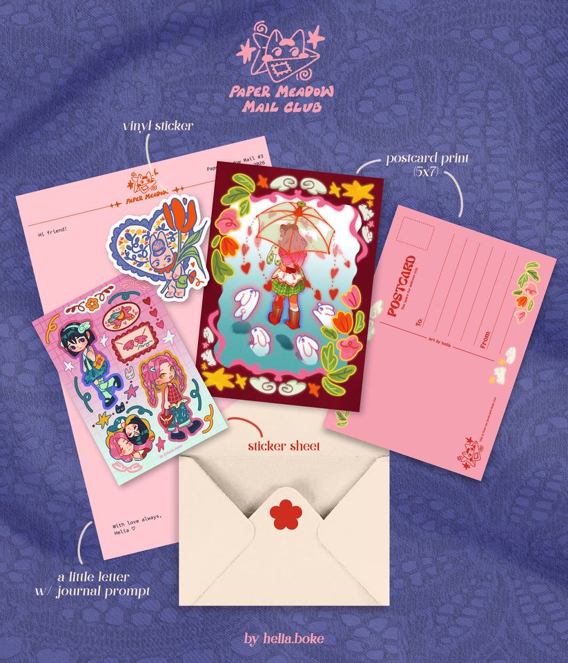 Paper Meadow Mail Club header