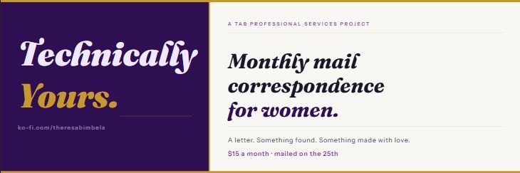 Technically Yours header