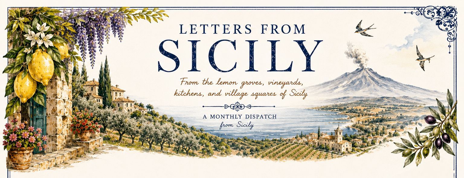Letters from Sicily header