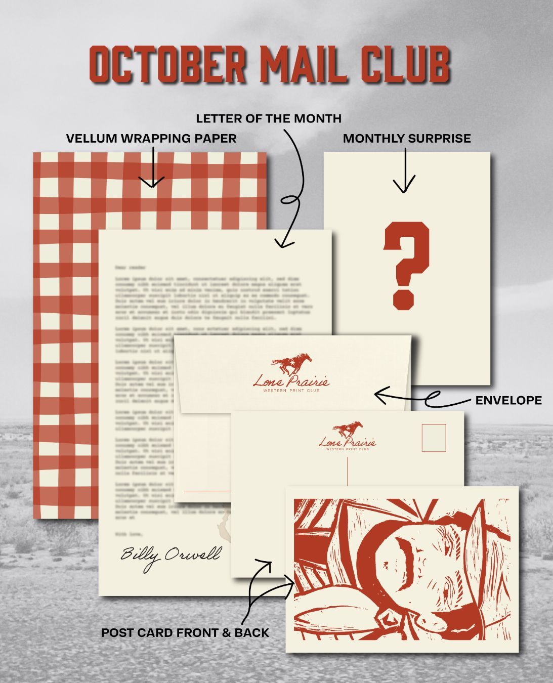 Lone Prairie Print Club header