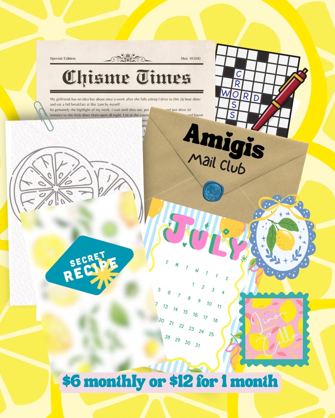 Amigis Mail Club header
