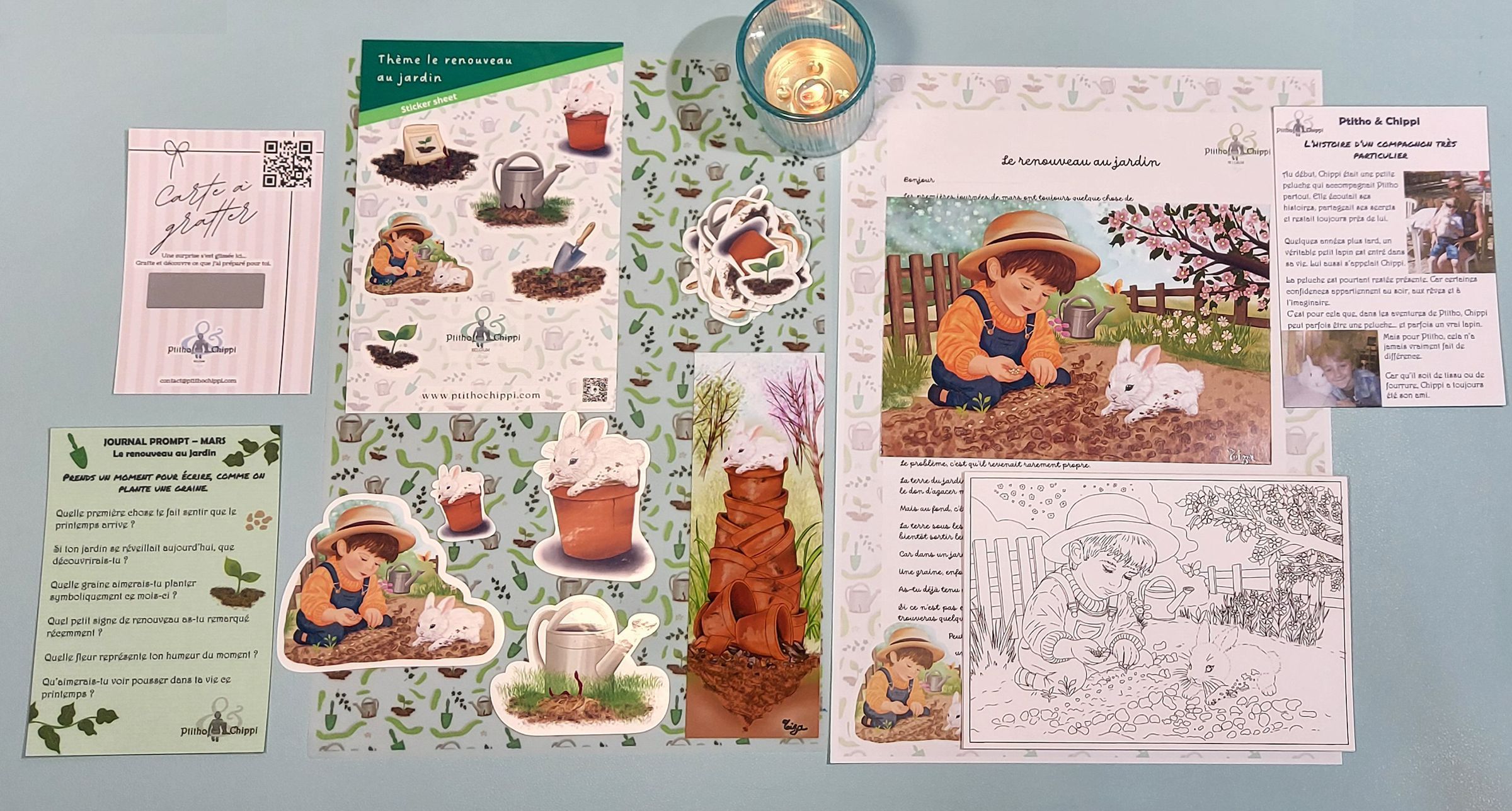 Ptitho & Chippi Mail Club header