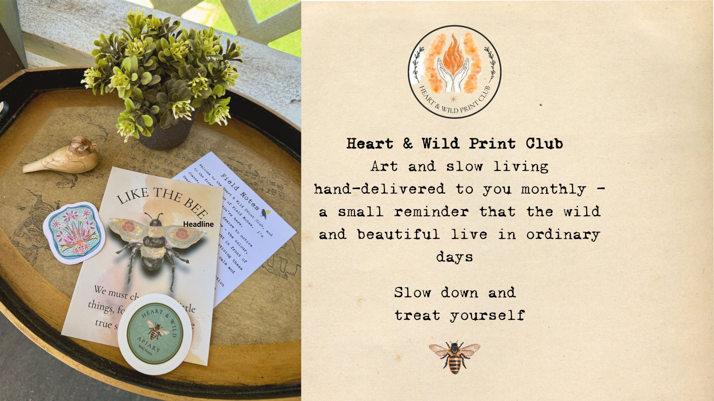 Heart & Wild Print Club header