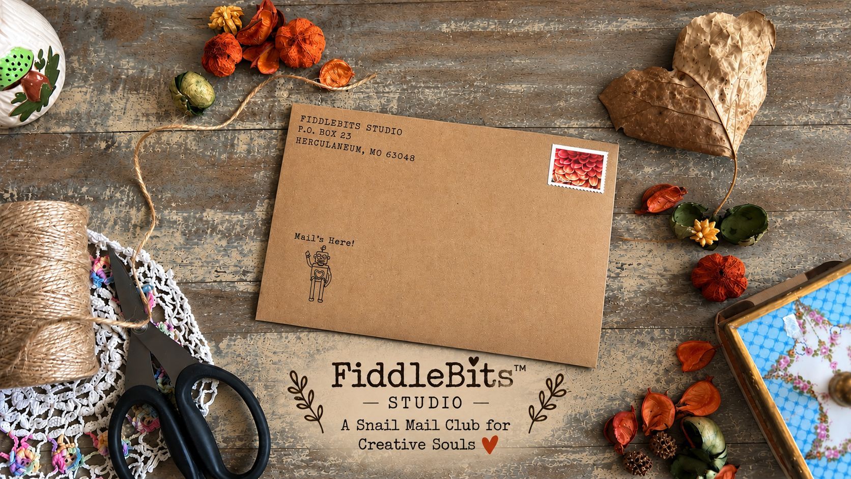 FiddleBits Studio™ Snail Mail Club header