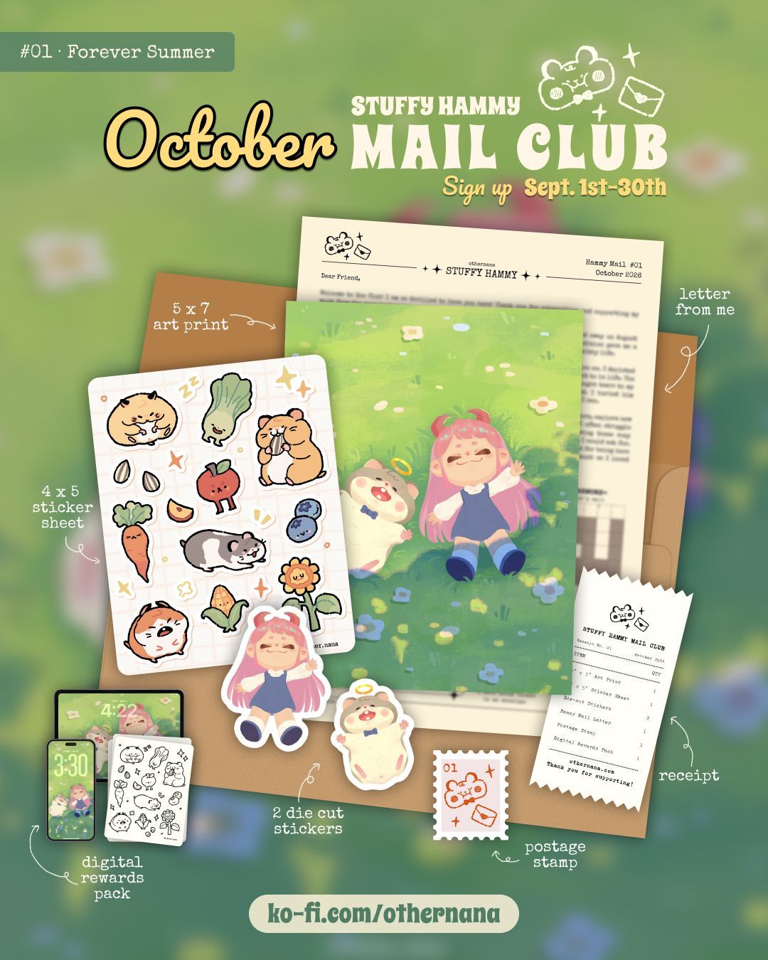 Stuffy Hammy Mail Club preview