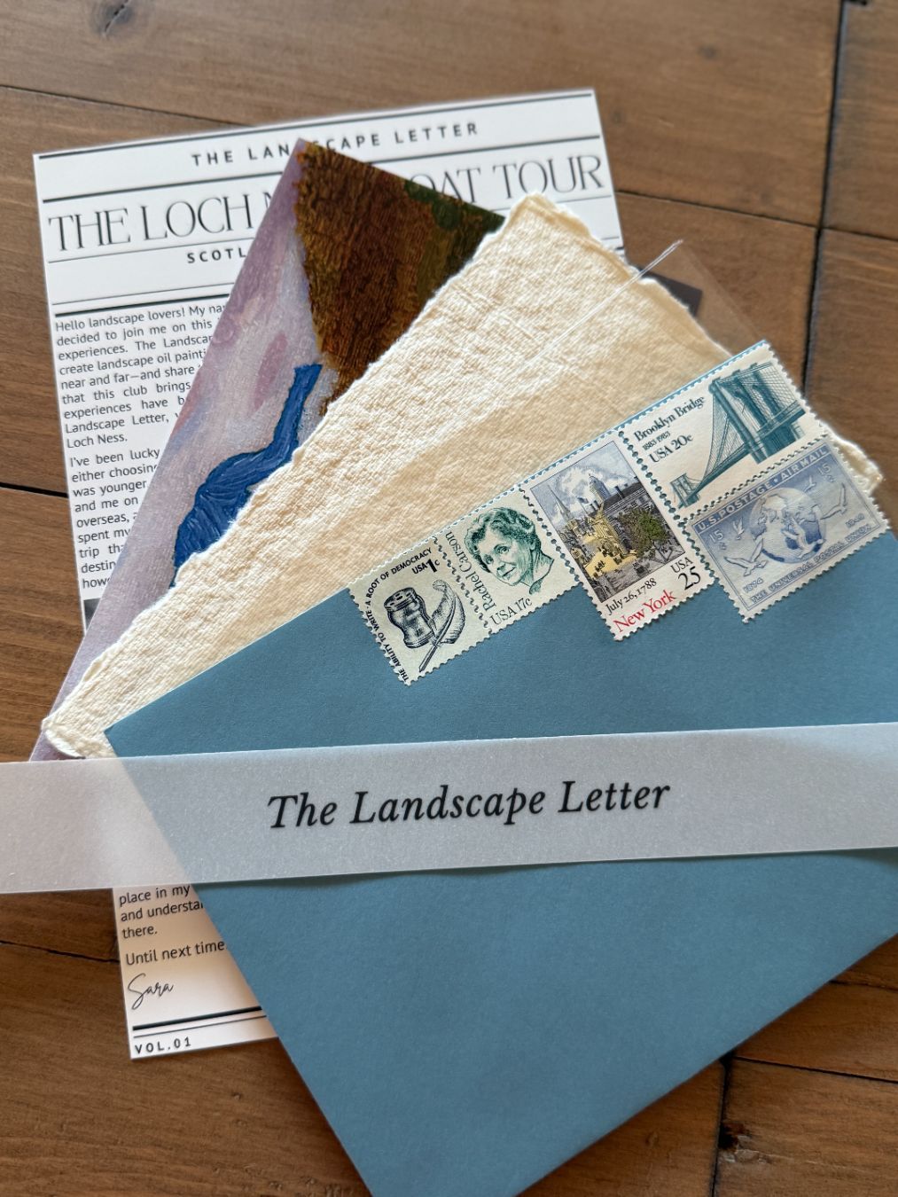 The Landscape Letter header