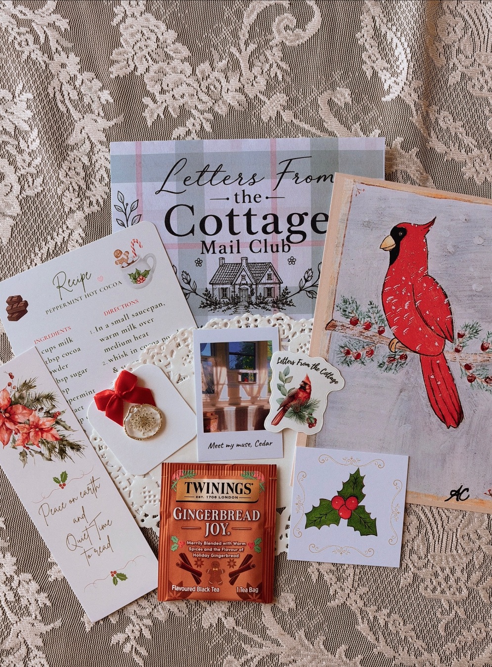 Letters From the Cottage December Edition header