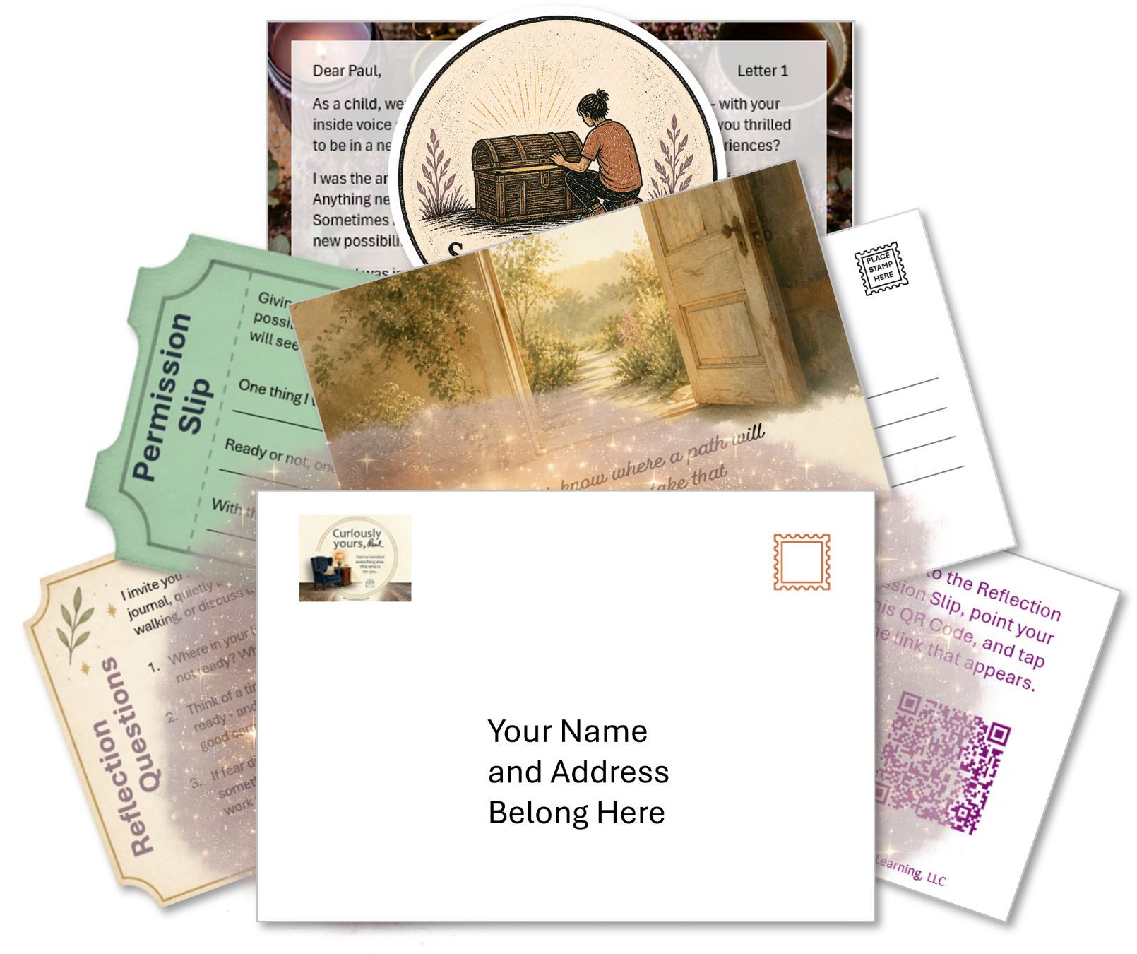 Curiously Yours header