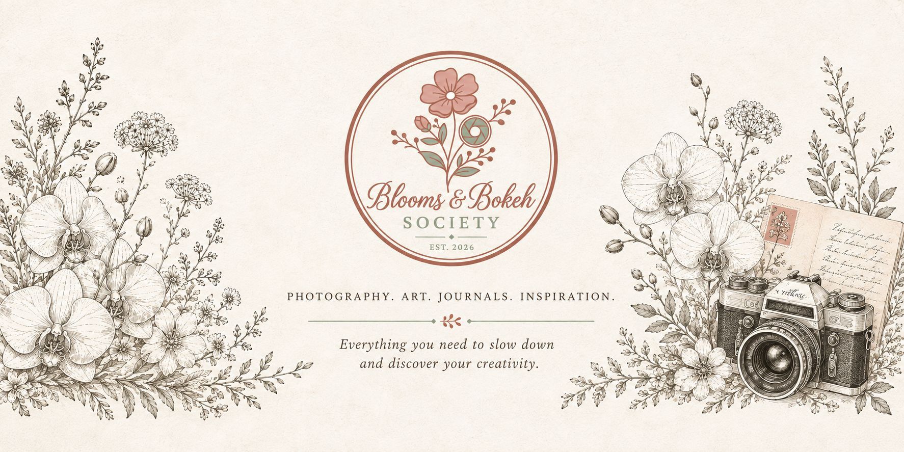 Blooms and Bokeh Society header