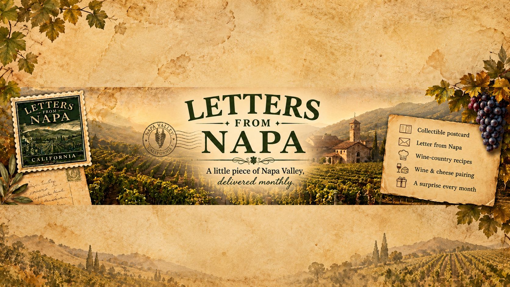 Letters From Napa header